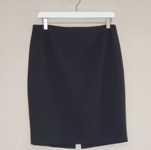 Elie Tahari size 8 black career pencil skirt